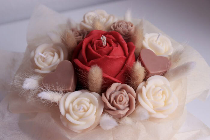 Buket od svijeća Eternal Petals - S veličina